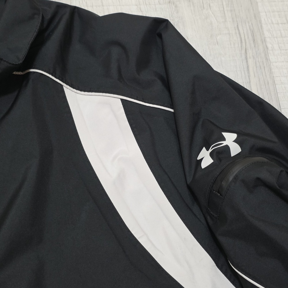 Under Armour Men's Sz Large Performance Golf Jacket DNA Windbreaker Rain Reflect - Picture 3 of 15